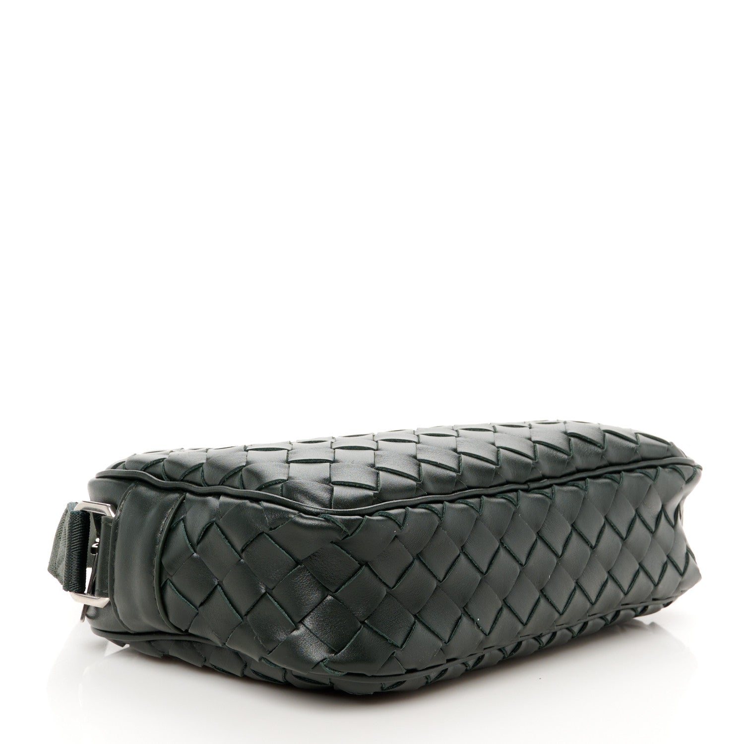 Bottega Veneta Calfskin Intrecciato Small Camera Bag Dark Green 4 of 11