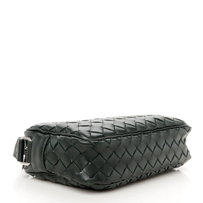 Bottega Veneta Calfskin Intrecciato Small Camera Bag Dark Green 4 of 11