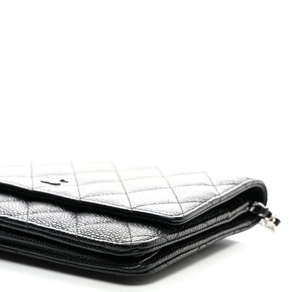Chanel Caviar Quilted Wallet On Chain WOC Black 10 of 10
