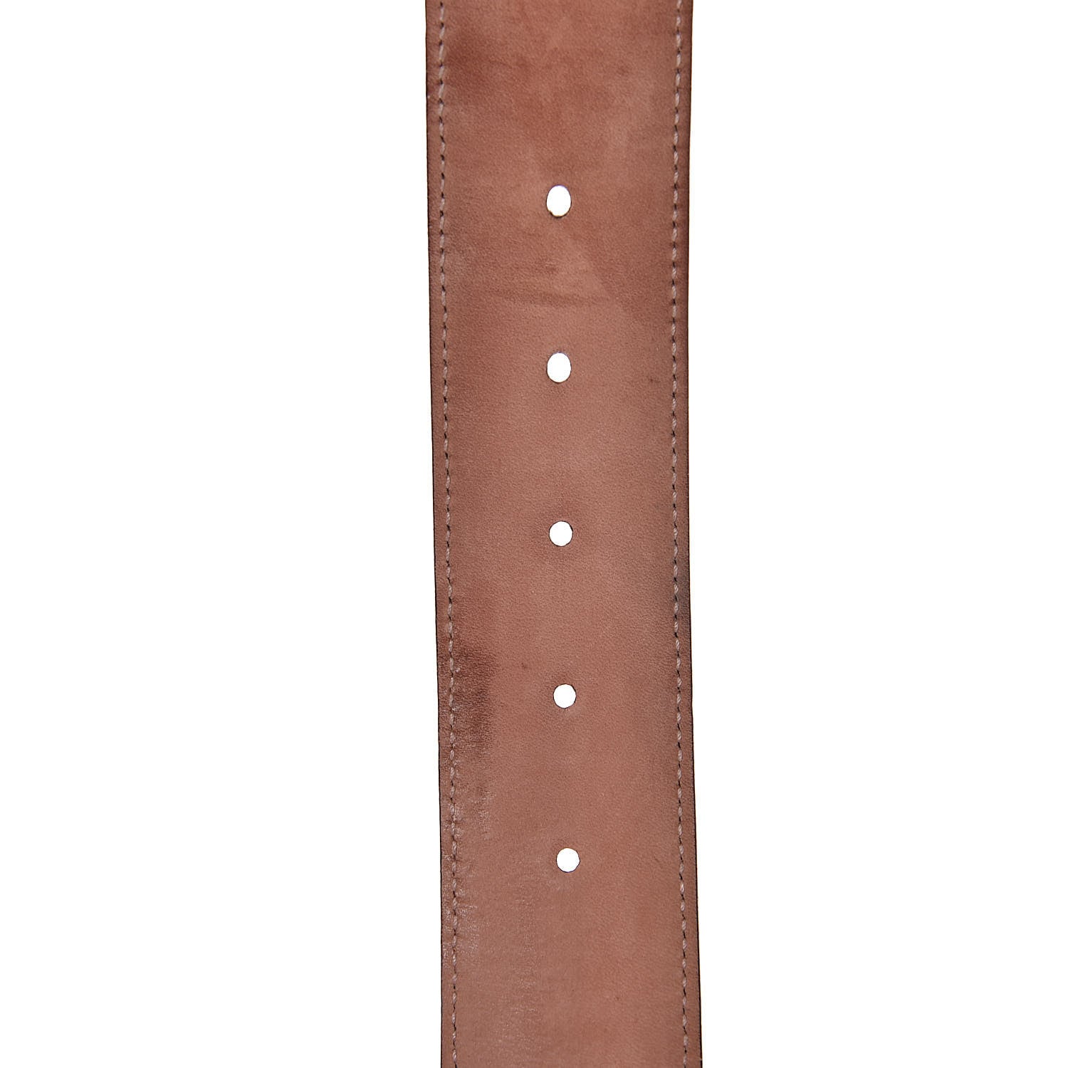 Gucci GG Supreme Monogram Selleria Calfskin Interlocking G 40mm Belt 90 36 Beige Ebony Cocoa 5 of 6