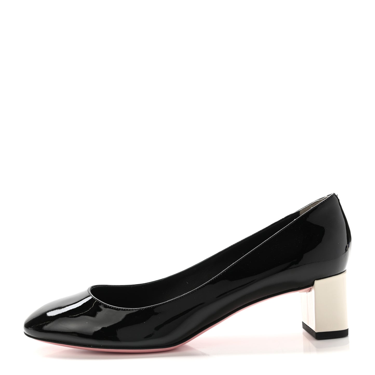 Patent Block Heel Pumps 41 Black