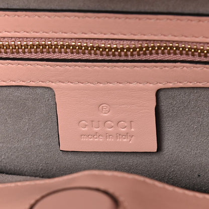 Gucci Nappa Bamboo Web Small Nymphaea Top Handle Bag Perfect Pink Mystic White 10 of 27