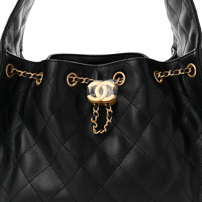 Chanel Caviar Quilted Small Chanel 25 Handbag Black 8 of 10