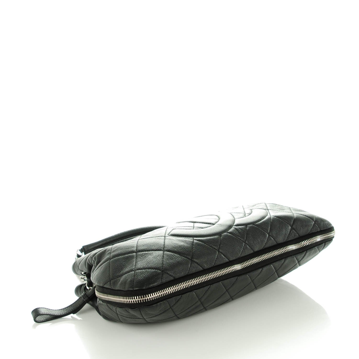 Chanel Caviar Quilted Expandable Zip Shoulder Bag Black 4 of 7