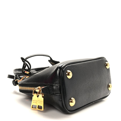 Prada Saffiano Lux Mini Promenade Tote Black 4 of 8