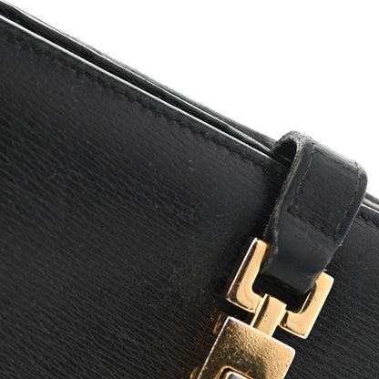 Gucci Calfskin Continental Bardot Wallet Black 10 of 25