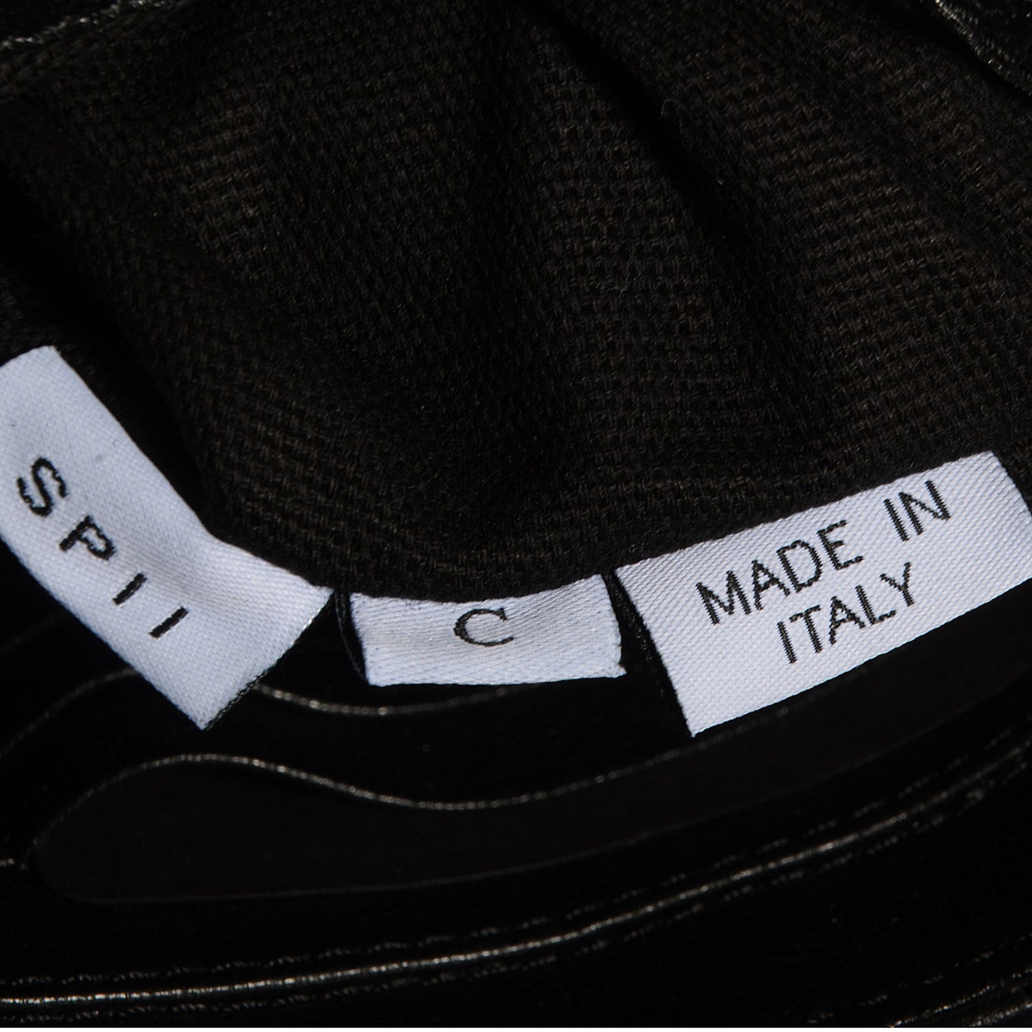 Leather Quilted Small Single Flap Black