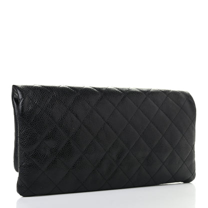 Chanel Caviar Quilted CC Beauty Clutch Black 4 of 13