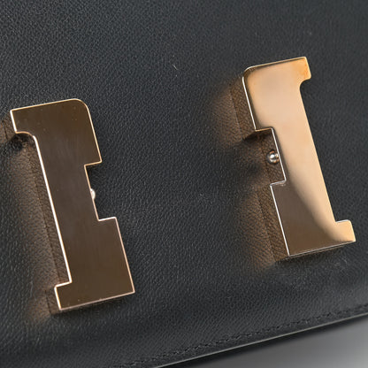 Hermes Madame Calfskin Constance 24 Black 14 of 14