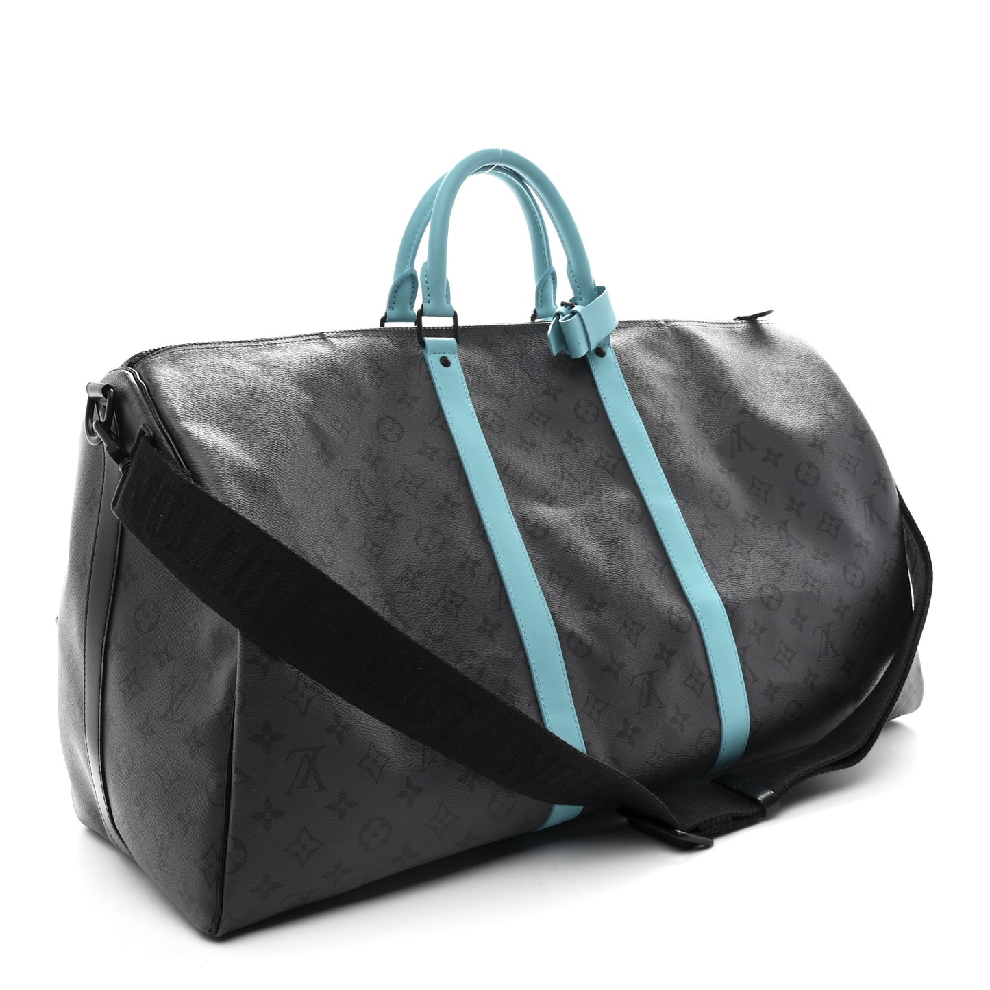 Reverse Monogram Eclipse Keepall Bandouliere 55 Turquoise