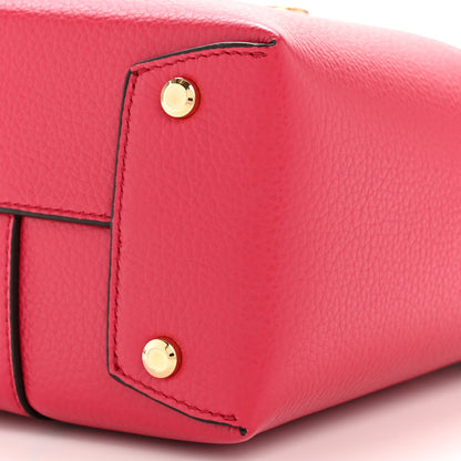 Salvatore Ferragamo Grained Calfskin Mini Gancino Bucket Bag Red 10 of 10