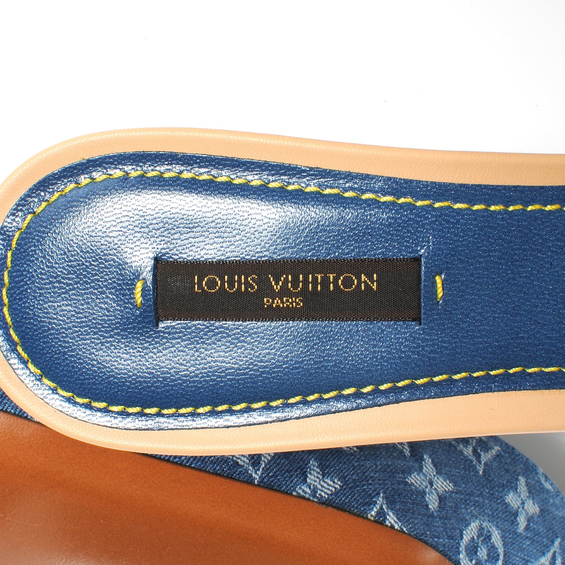Louis Vuitton Denim Ginger Mules 41 6 of 6