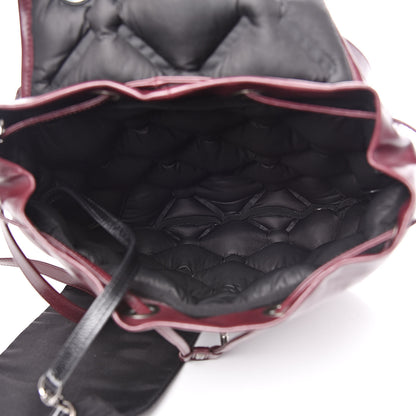 Chanel Calfskin Quilted Chesterfield Backpack Burgundy 5 of 14