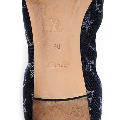 Louis Vuitton Monogram Denim Elba Ballerina Flats 40 US 10 6 of 7