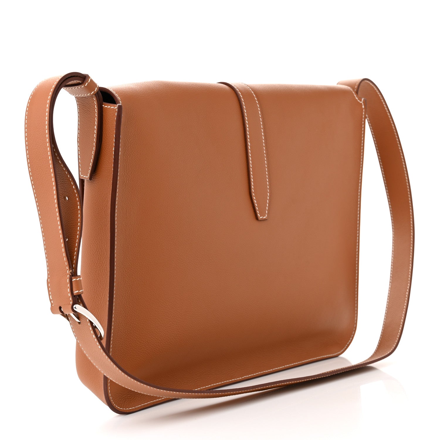 Hermes Togo Steve Light Messenger Gold 3 of 11