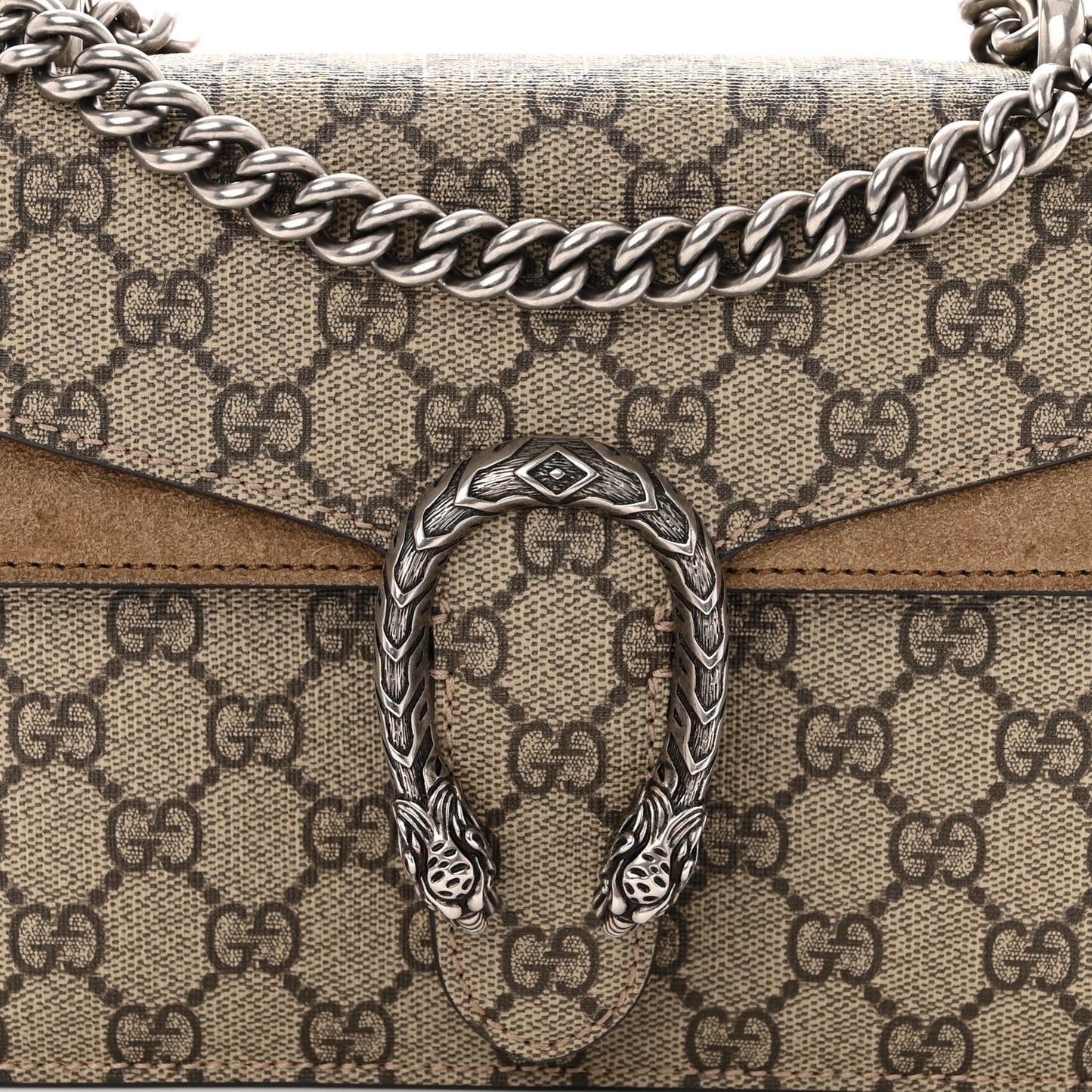 GG Supreme Monogram Mini Dionysus Shoulder Bag Taupe