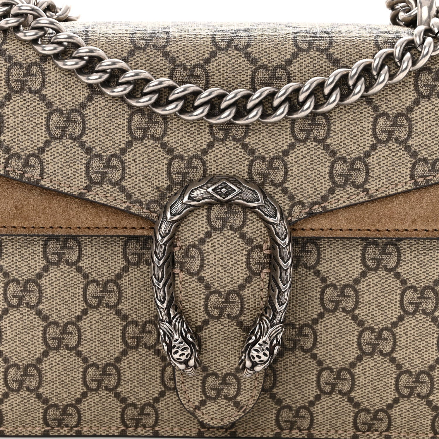 Gucci GG Supreme Monogram Mini Dionysus Shoulder Bag Taupe 7 of 13