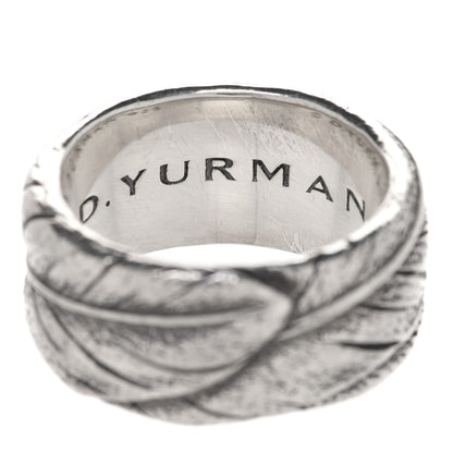 David Yurman Sterling Silver Feather Ring 57 8 4 of 5