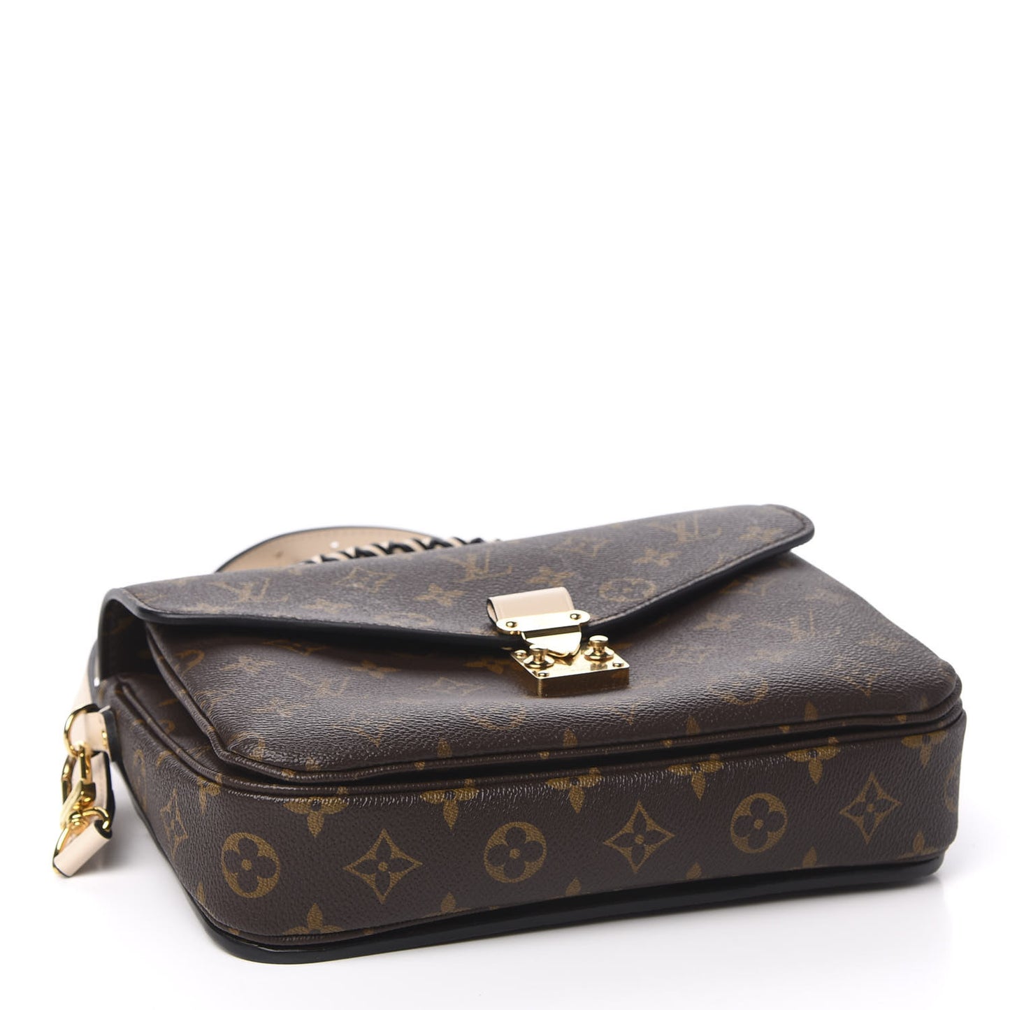 Monogram Braided Pochette Metis Creme Beige