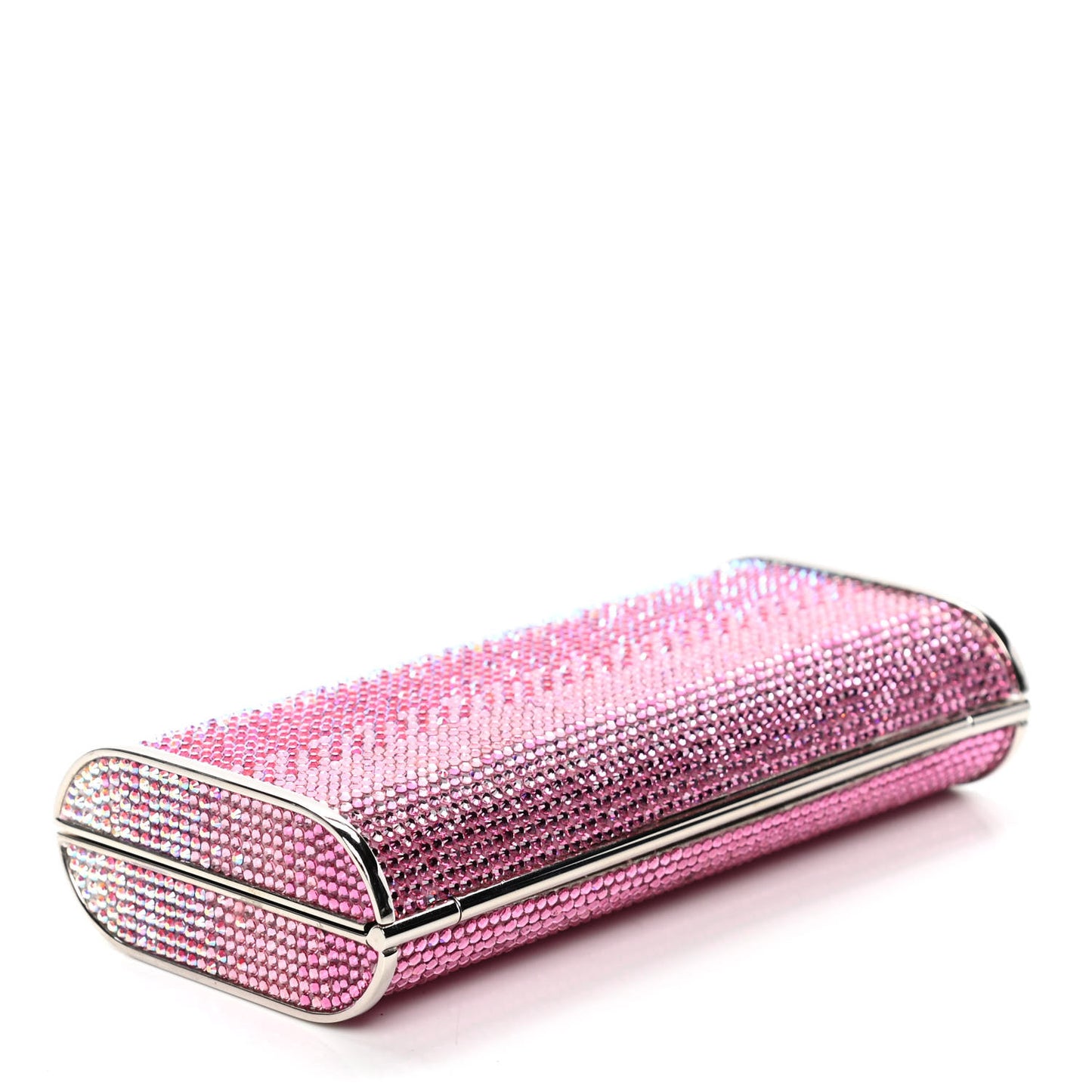 Swarovski Crystal Minaudiere Clutch Pink