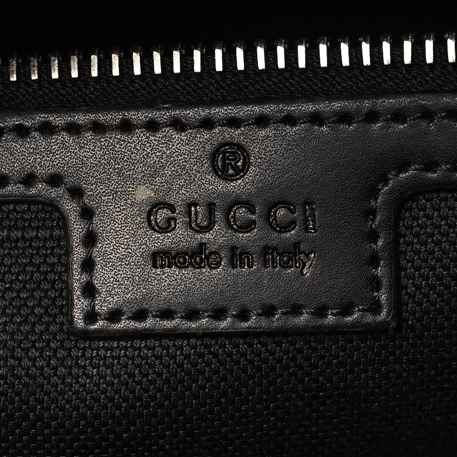 Gucci Soft GG Supreme Monogram Appia Calfskin Web Medium Carry On Duffle Bag Black Grey 5 of 10