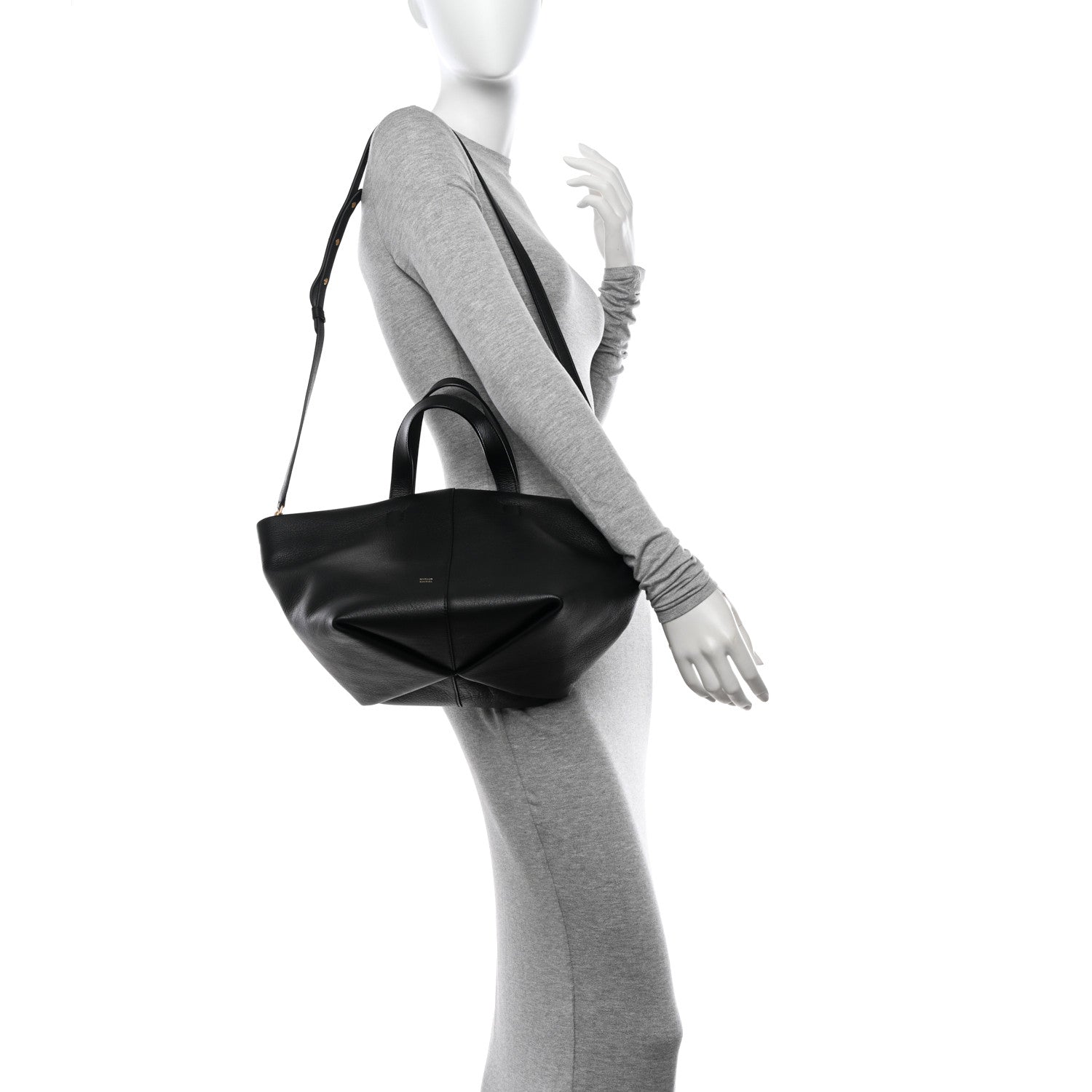 Mansur Gavriel Calfskin Tulipano Bag Black 2 of 12