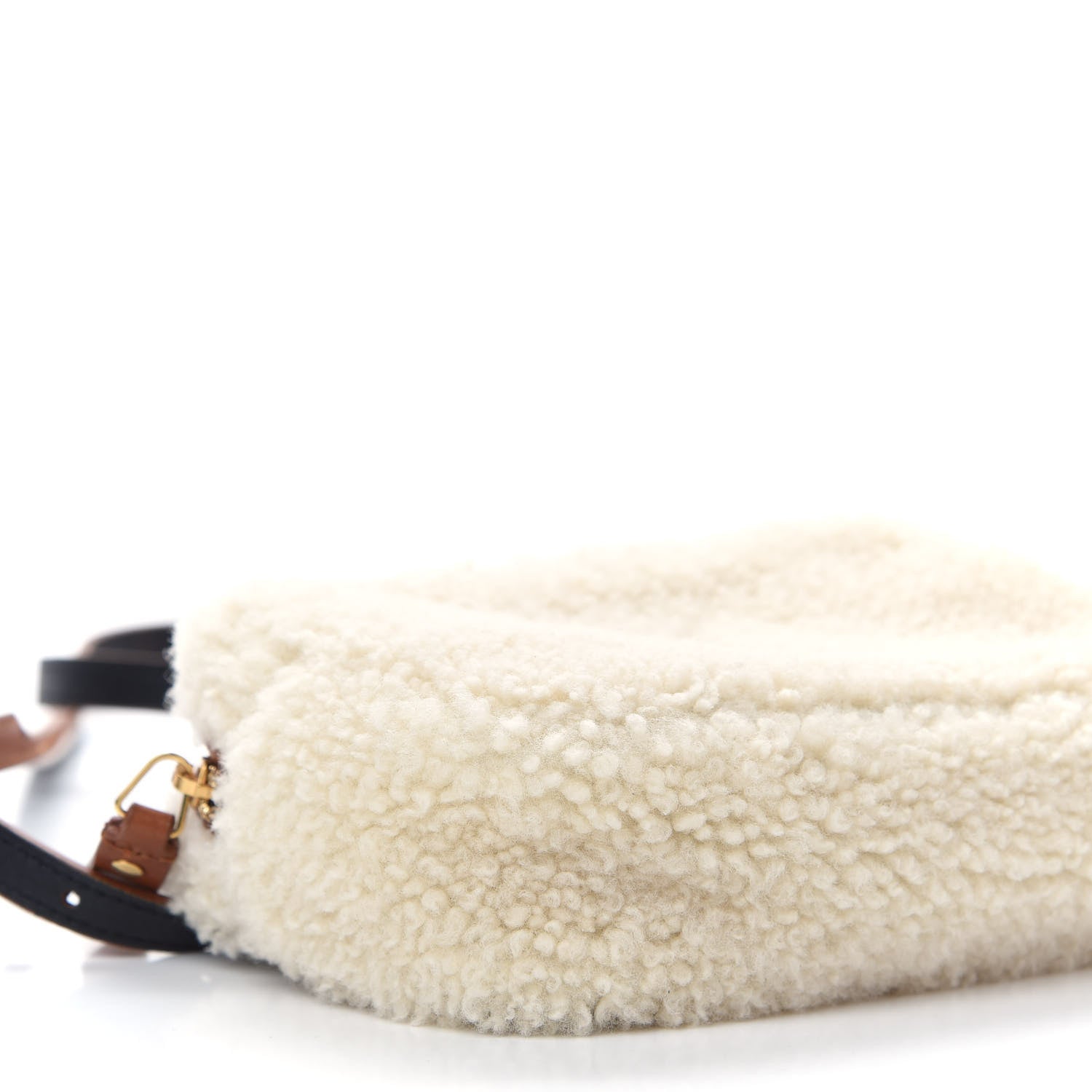Saint Laurent Shearling Monogram Lou Belt Bag Beige 7 of 10