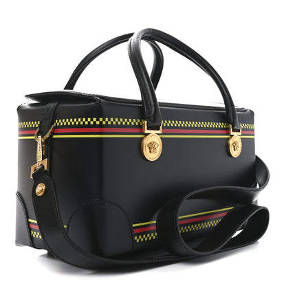 Versace Vitello 90's Vintage Logo Bag Black 3 of 10