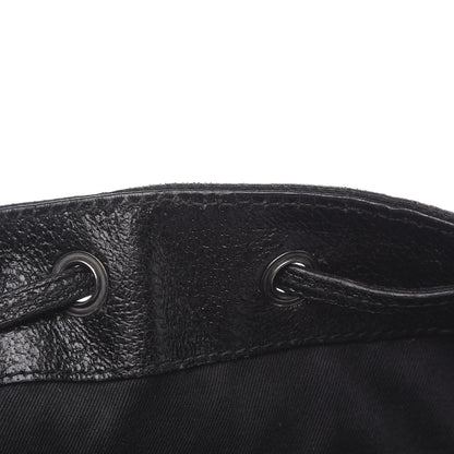 Gucci Monogram Drawstring Hobo Black 7 of 12