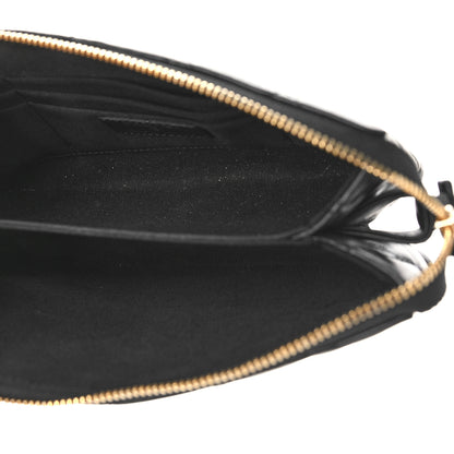 Chanel Lambskin Coco Charms Quilted Pouch Bag Black 5 of 9