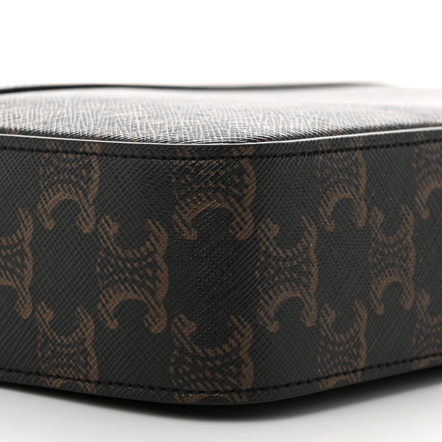 Triomphe Canvas Small Messenger Bag Black