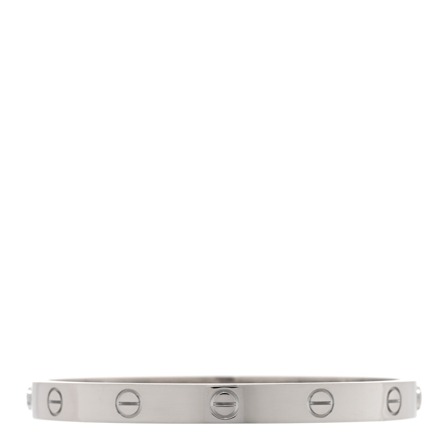 18K White Gold LOVE Bracelet 17
