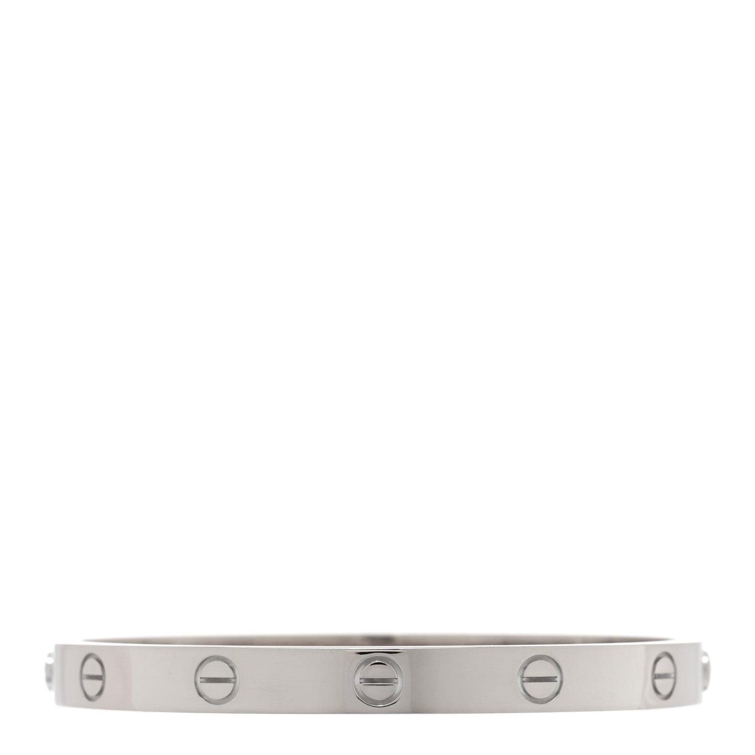 Cartier 18K White Gold LOVE Bracelet 17 1 of 6