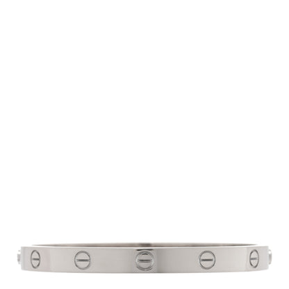 Cartier 18K White Gold LOVE Bracelet 17 1 of 6