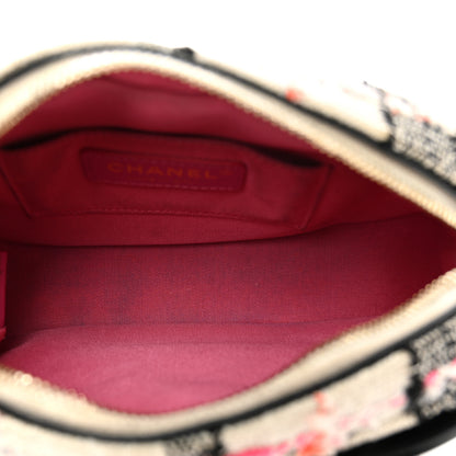 Chanel Tweed Lambskin Quilted Coco Midnight Camera Case White Black Multicolor 6 of 11