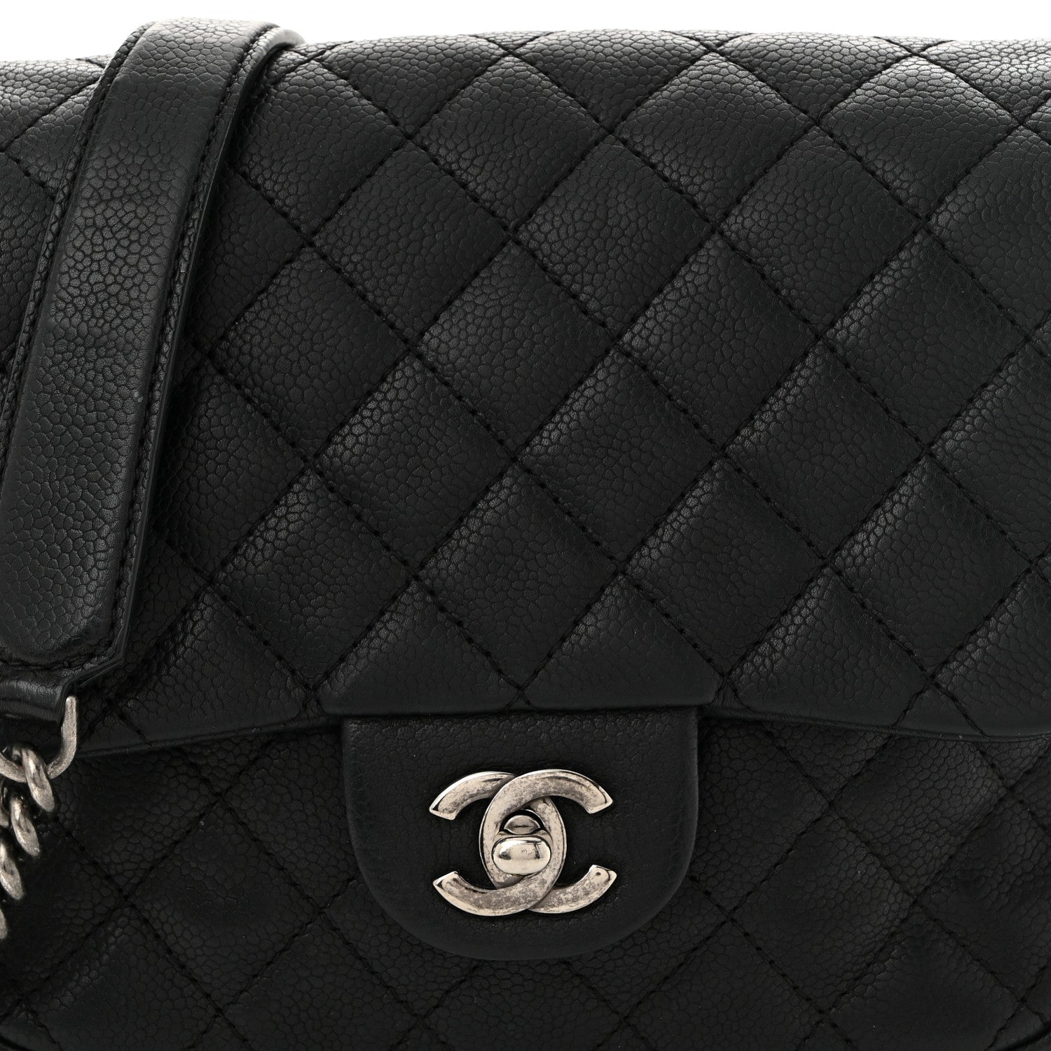 Chanel Caviar Quilted Small Rock In Rome Flap Black 8 of 10