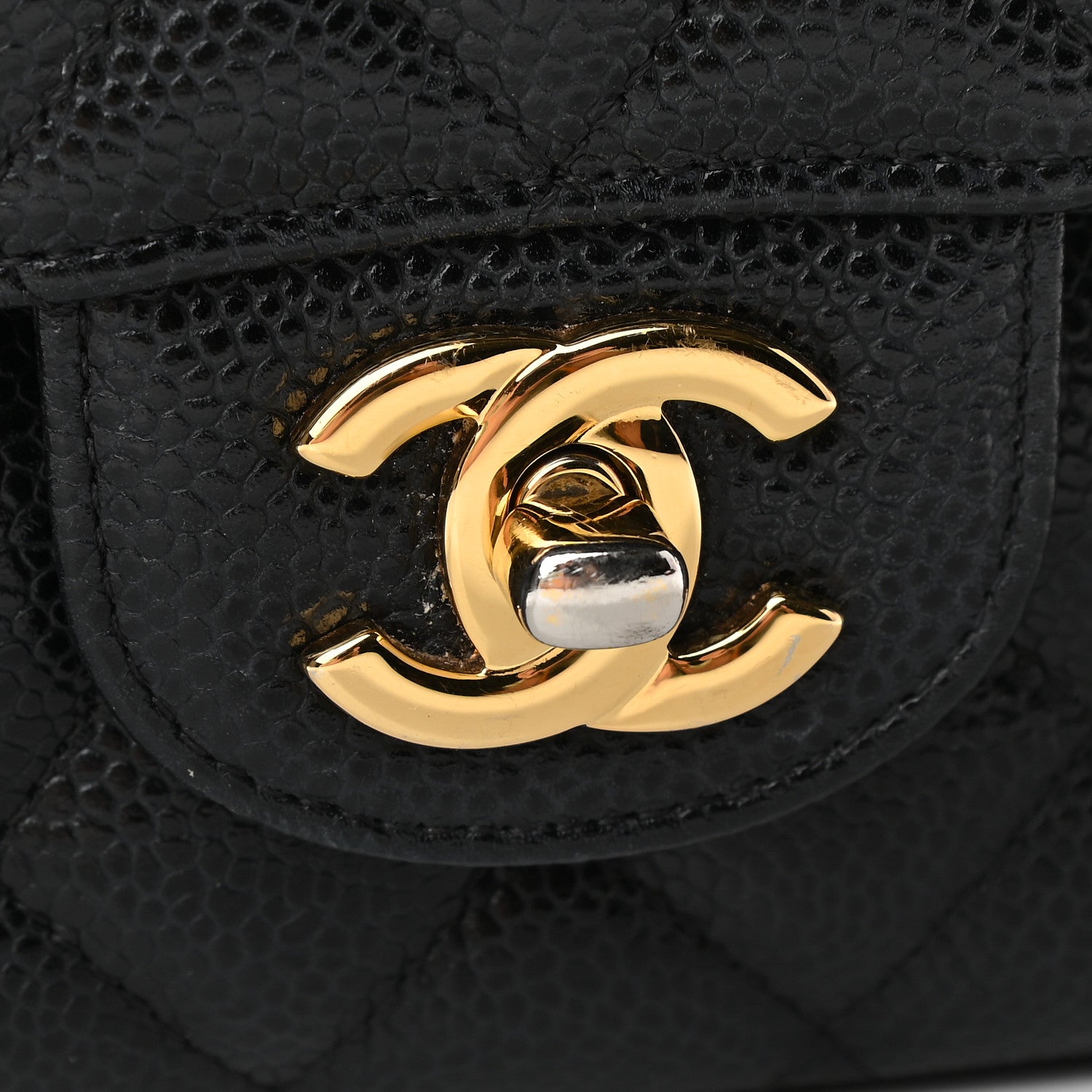 Chanel Caviar Quilted Medium Double Flap Black 12 of 12