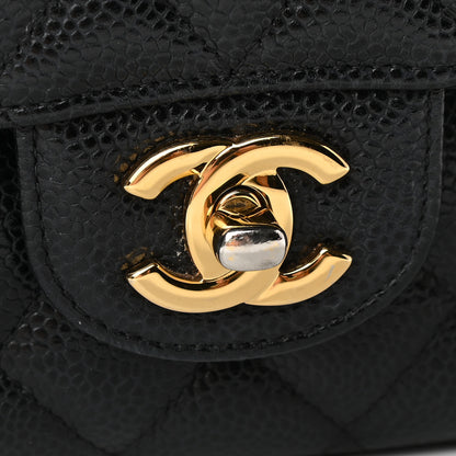 Chanel Caviar Quilted Medium Double Flap Black 12 of 12