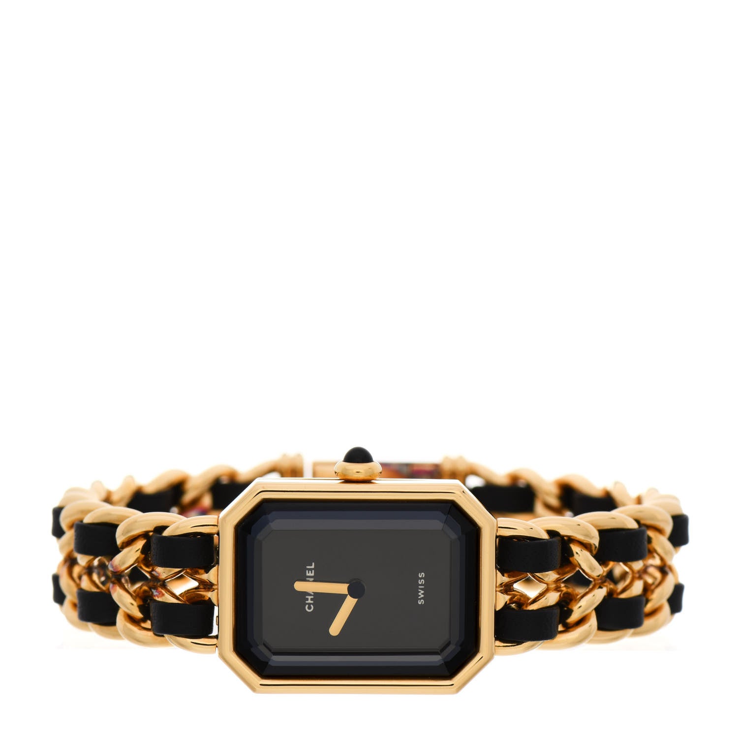 Chanel Stainless Steel Lambskin 20mm Chain Premiere Quartz Watch Gold M 2 of 6