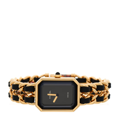 Chanel Stainless Steel Lambskin 20mm Chain Premiere Quartz Watch Gold M 2 of 6
