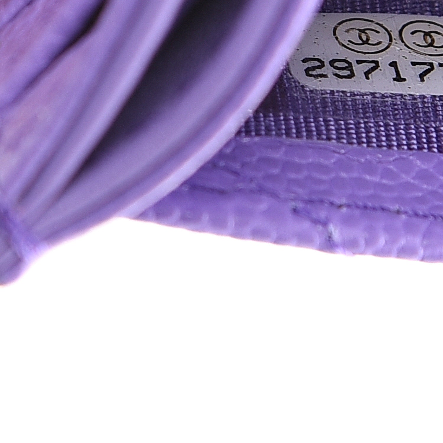Chanel Caviar Quilted Card Holder Purple 7 of 7
