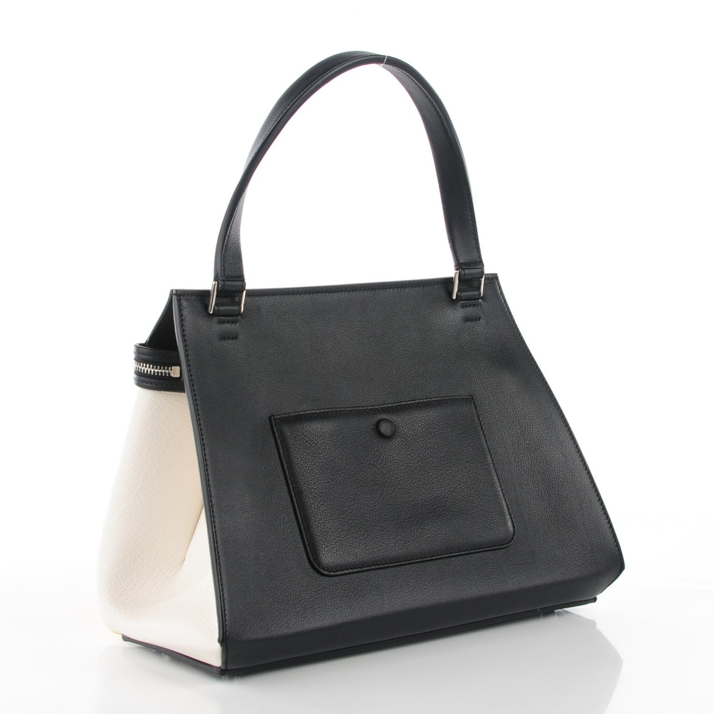 Smooth Calfskin Small Tri-Color Edge Shoulder Bag Yellow