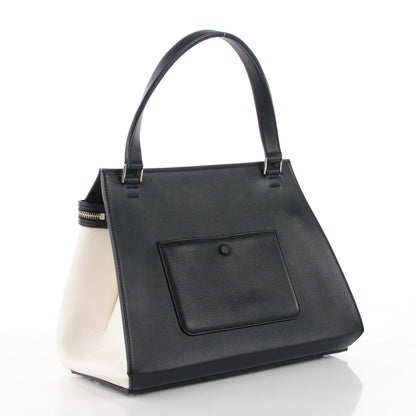 Celine Smooth Calfskin Small Tri-Color Edge Shoulder Bag Yellow 3 of 9