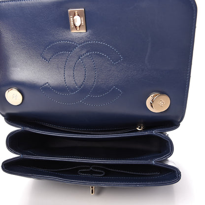 Chanel Lambskin Quilted Small Trendy CC Flap Dual Handle Bag Navy 5 of 10