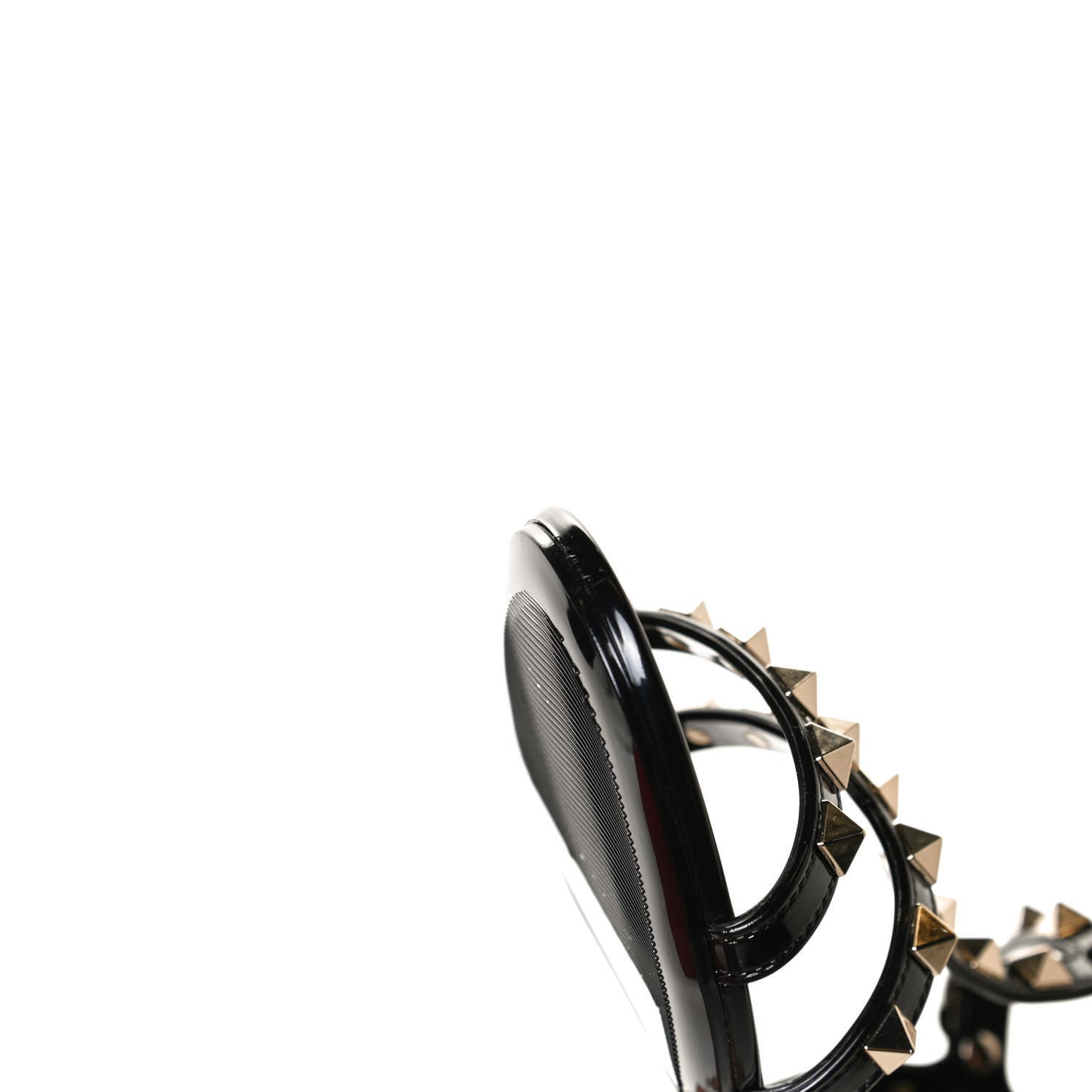 PVC Jelly Rockstud Caged Sandals 36 Black