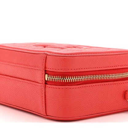 Chanel Caviar Quilted Small CC Filigree Vanity Case Red 10 of 10