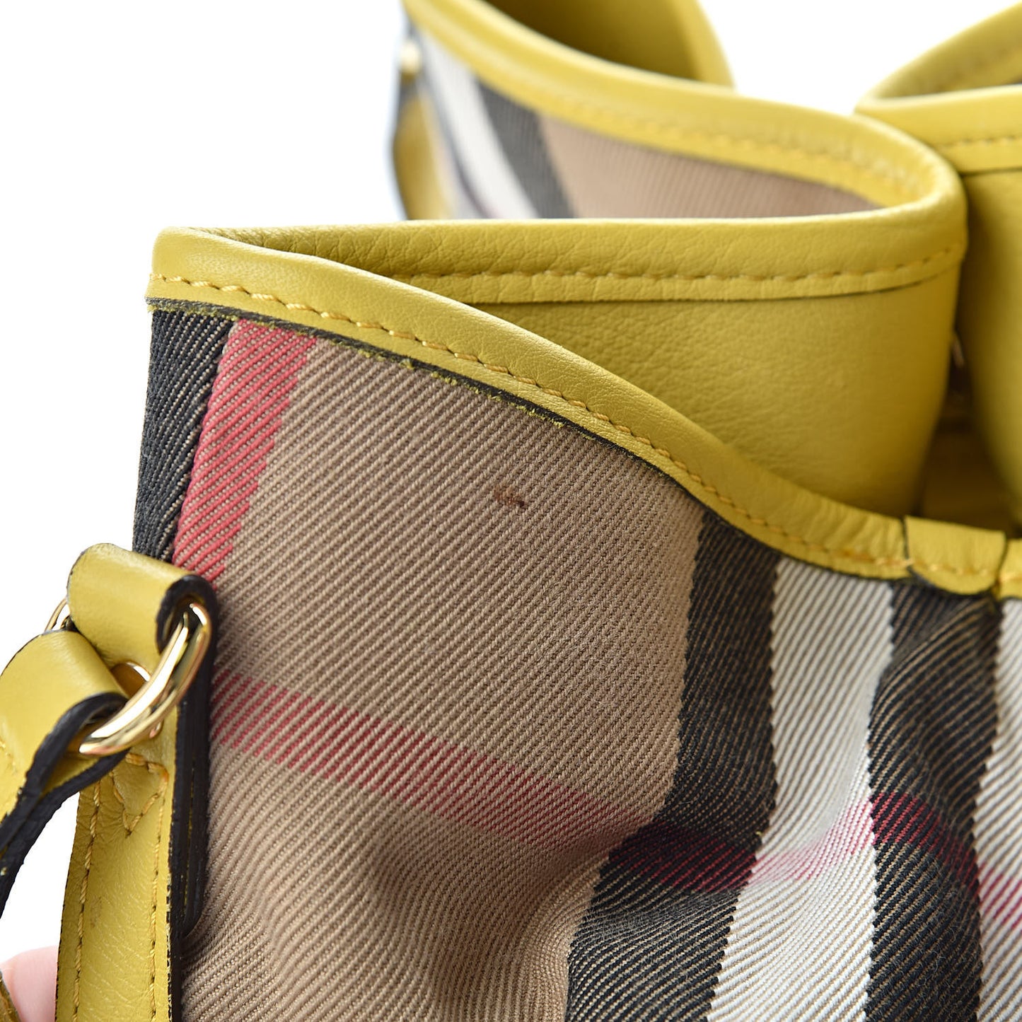 House Check Small Canterbury Tote Yellow