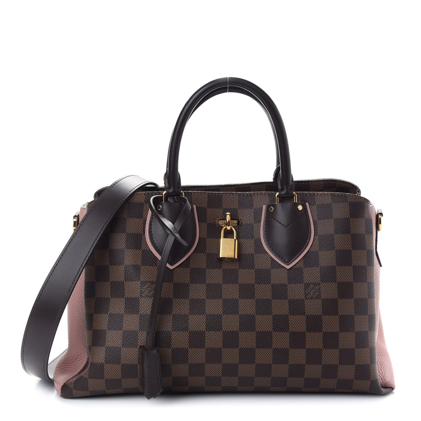 Cuir Taurillon Damier Ebene Normandy Magnolia