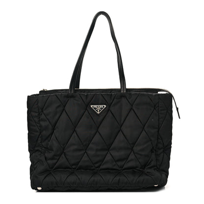 Prada Tessuto Nylon Quilted Shopping Tote Black 1 of 10