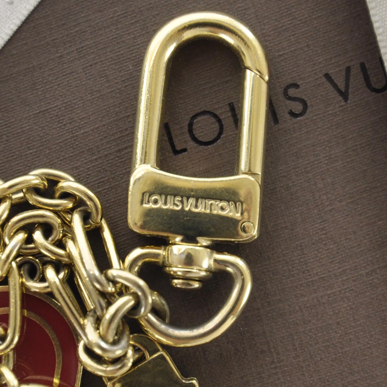 Louis Vuitton PTE Cles Cadenas Key Holder Red 30642 – FASHIONPHILE
